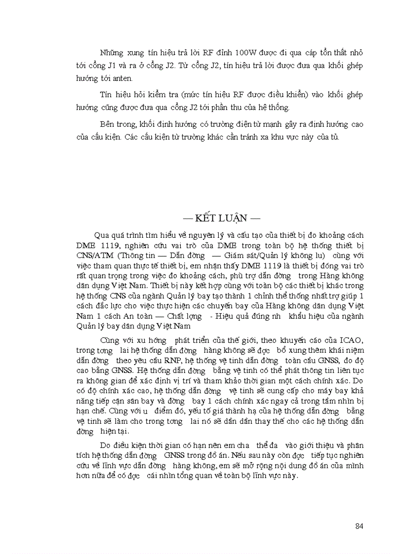image for page Nghiên cứu tìm hiểu nguyên lý và ứng dụng của thiết bị đo khoảng cách DME 1119 trong hệ thống dẫn đường Hàng không
