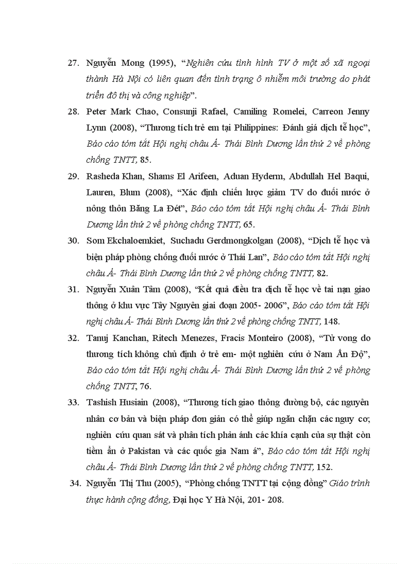 image for page Nghiên cứu tử vong do tai nạn thương tích tại tỉnh Điện Biên năm 2005 2008 1