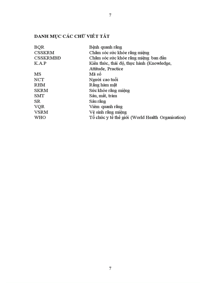 image for page Nghiên cứu tình trạng nhu cầu chăm sóc sức khỏe răng miệng và đánh giá kết quả 2 năm thực hiện nội dung chăm sóc răng miệng ban đầu ở người cao tuổi tại Hà Nội
