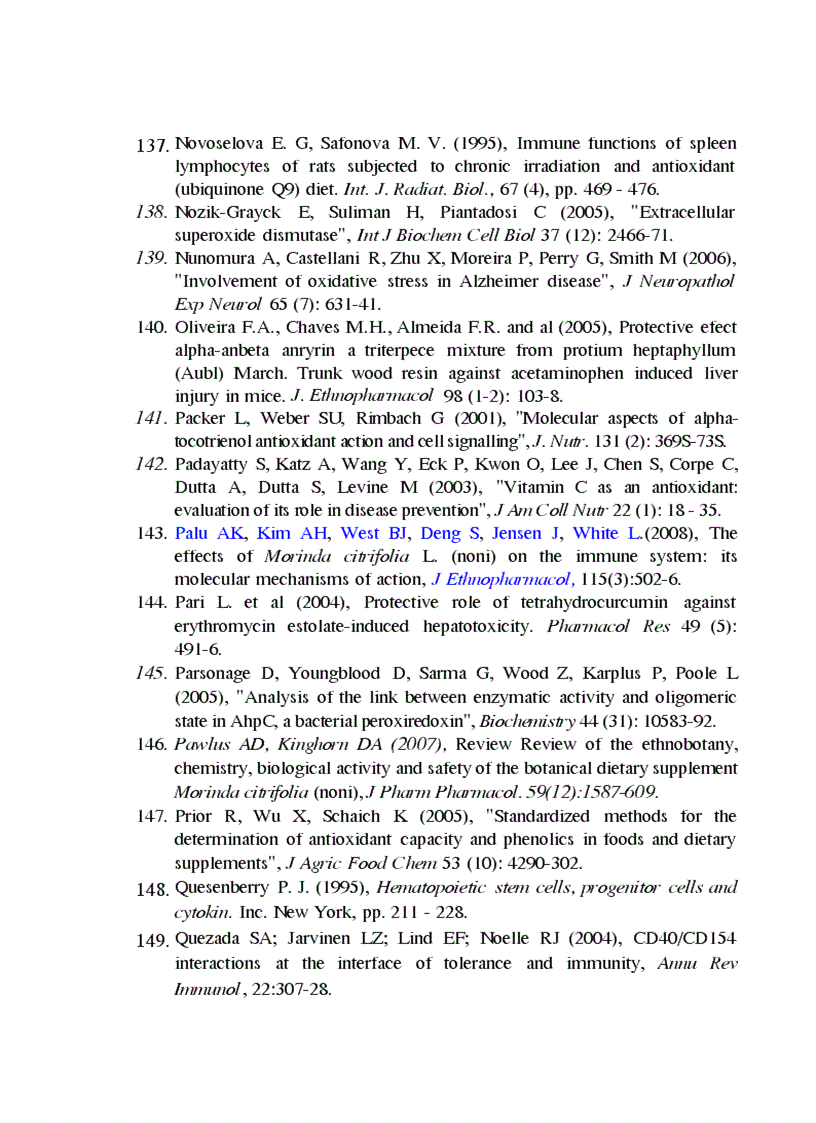 image for page Nghiên cứu tác dụng chống oxyhóa và đánh giá sâu hơn về tác dụng kích thích miễn dịch trên thực nghiệm của cao quả nhàu Việt Nam