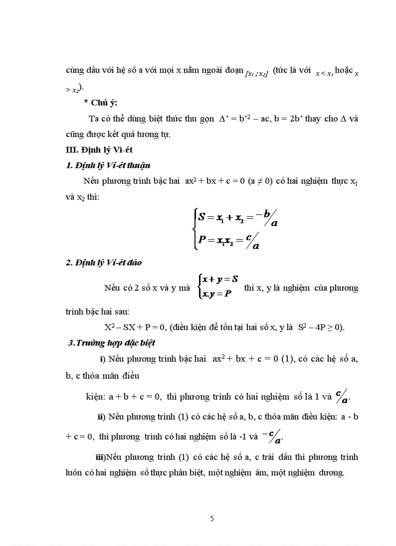 image for page Ứng dụng tam thức bậc hai và định lý Vi ét vào bài toán tìm giá trị lớn nhất và giá trị nhỏ nhất