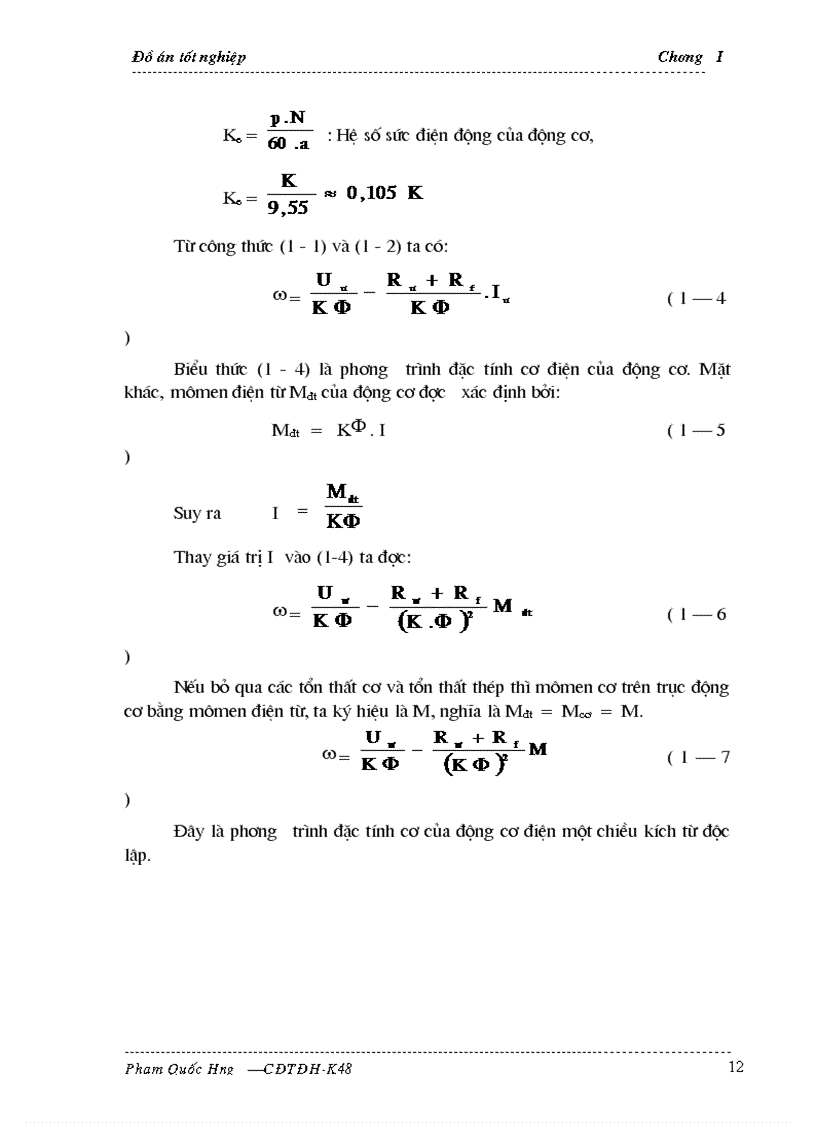 image for page Thiết kế và khảo sát các hiện tượng xảy ra trong các bộ nguồn chỉnh lưu điều khiển dùng Thyristor theo sơ đồ cầu một pha cho động cơ điện một chiều công suất 2 5 kw 1300 v p
