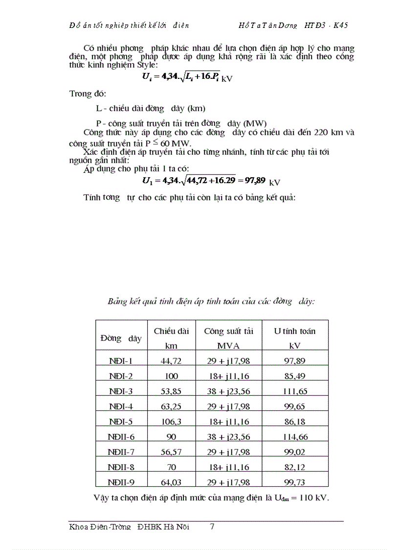 image for page Thiết kế lưới điện khu vực 1