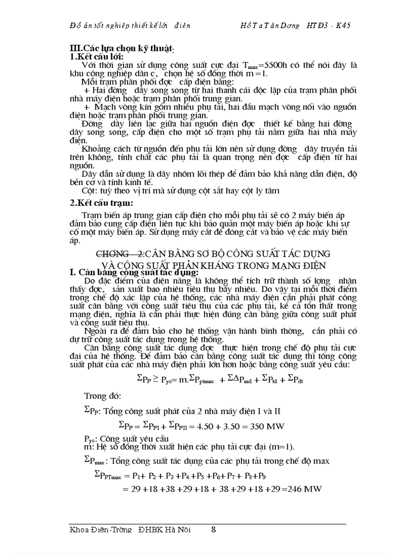 image for page Thiết kế lưới điện khu vực 1