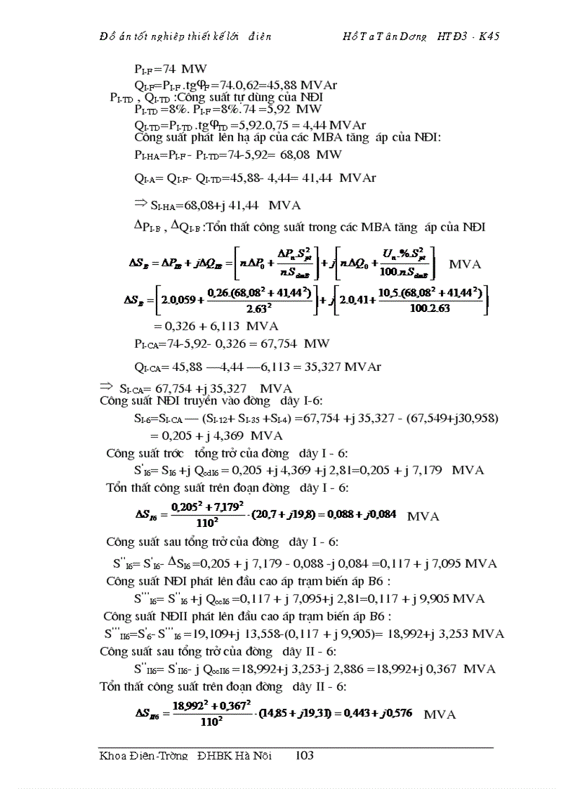 image for page Thiết kế lưới điện khu vực 1