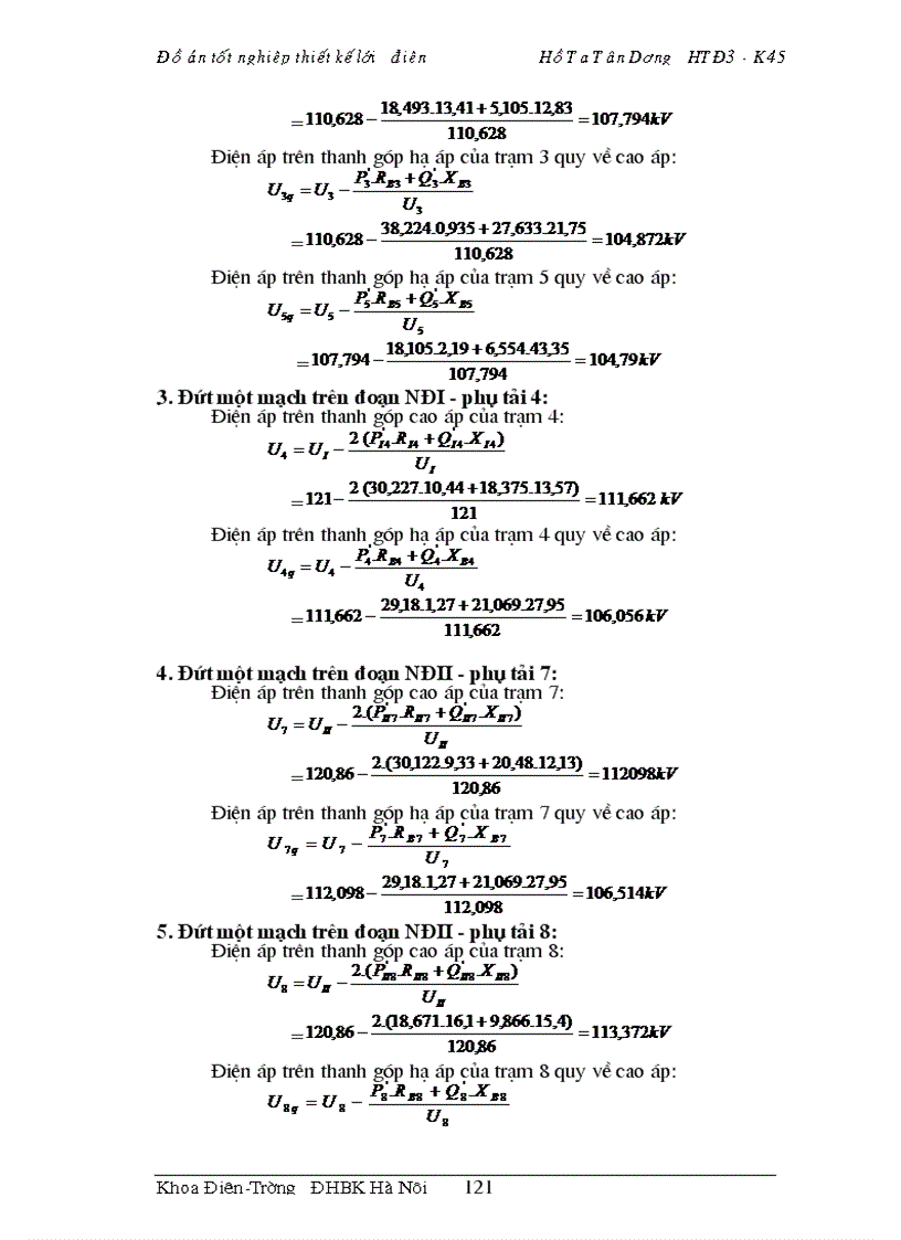 image for page Thiết kế lưới điện khu vực 1
