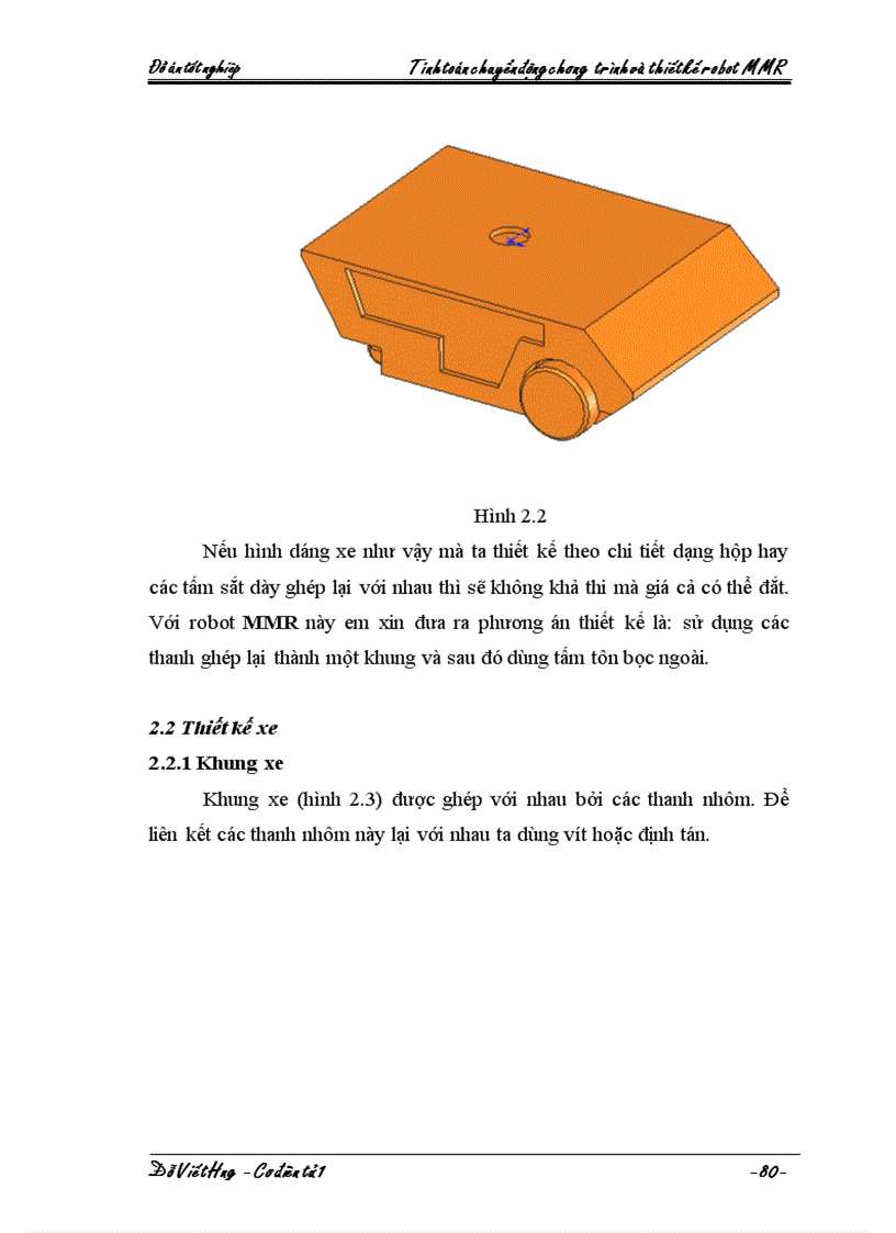 image for page Tính toán chuyển động chương trình và thiết kế robot MMR
