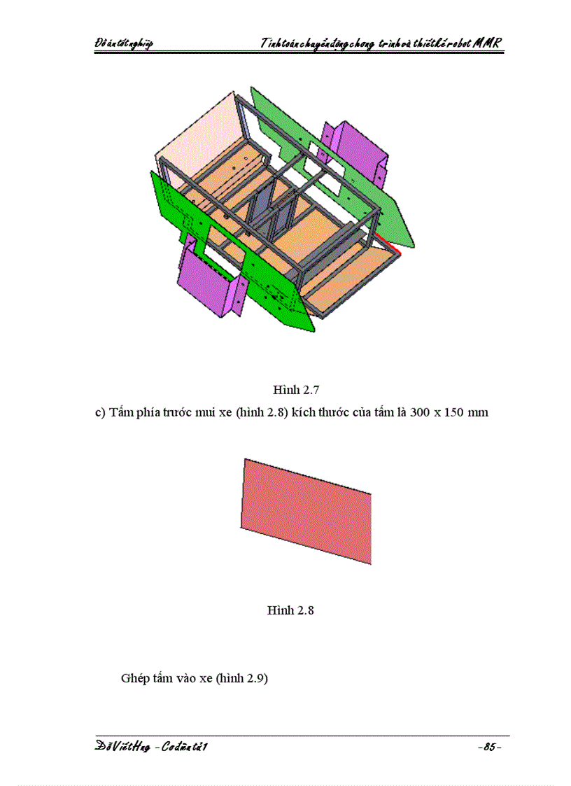 image for page Tính toán chuyển động chương trình và thiết kế robot MMR