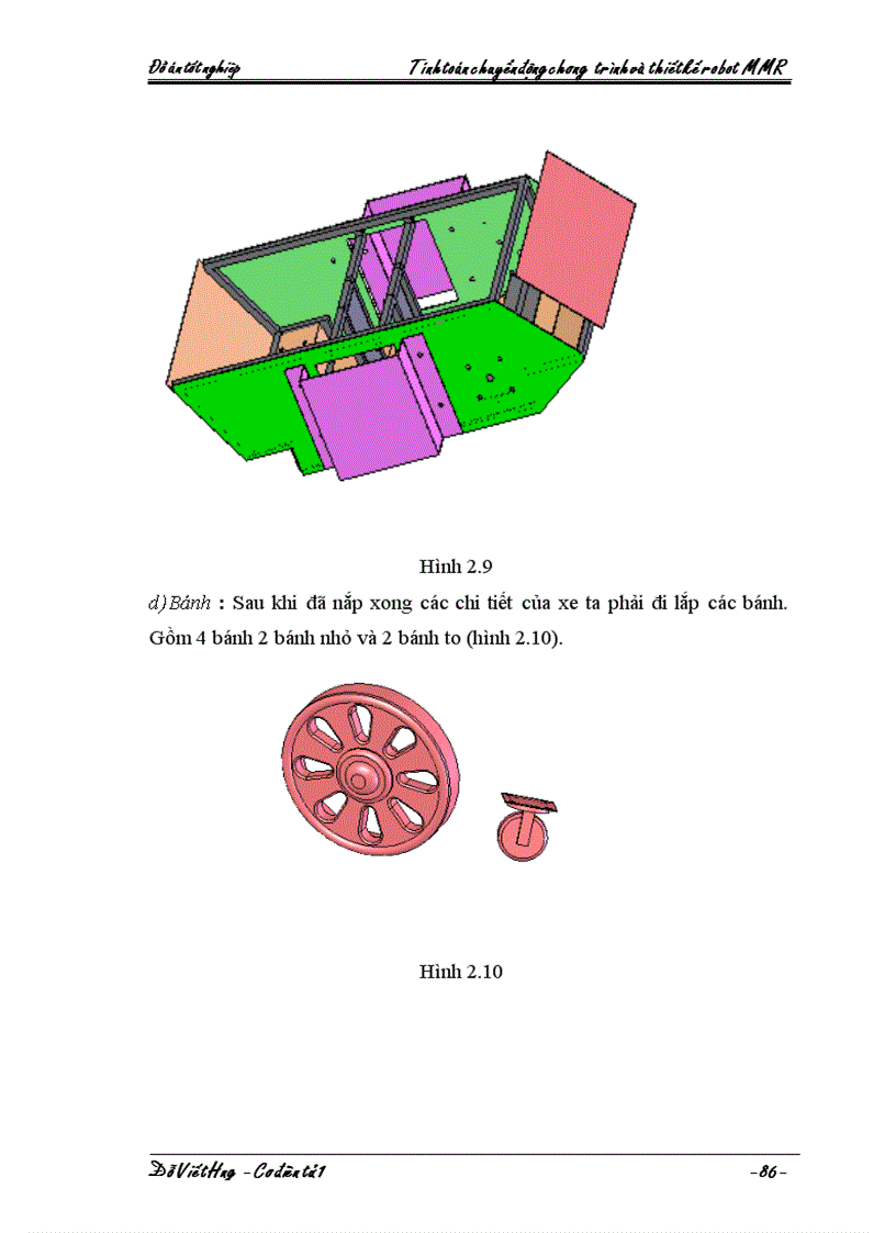 image for page Tính toán chuyển động chương trình và thiết kế robot MMR