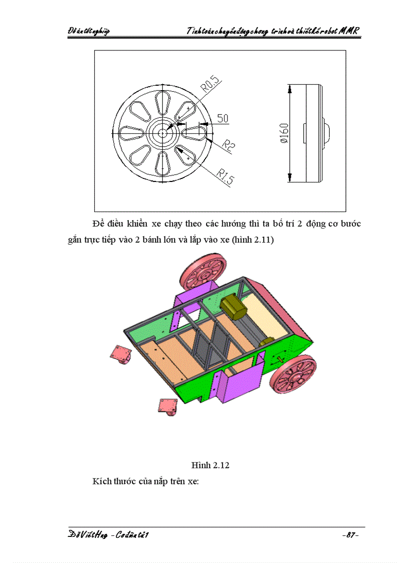 image for page Tính toán chuyển động chương trình và thiết kế robot MMR