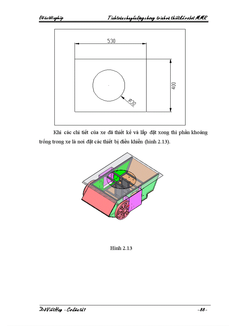 image for page Tính toán chuyển động chương trình và thiết kế robot MMR
