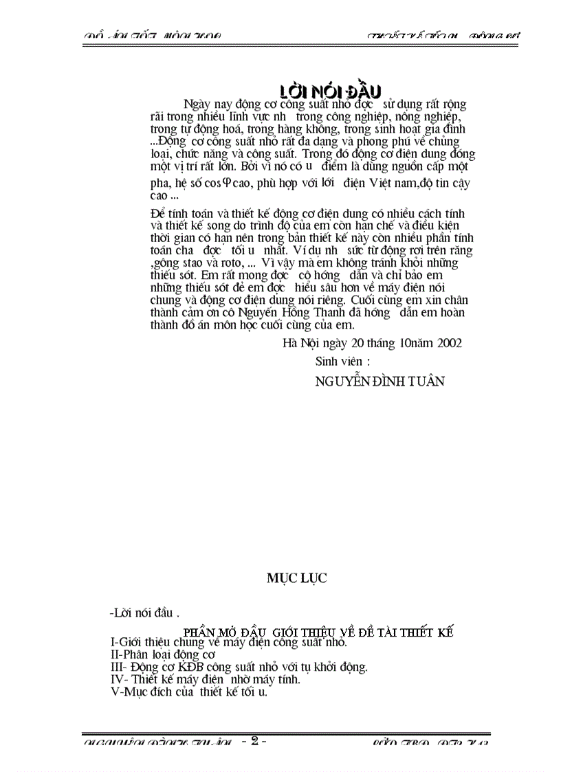 image for page Thiết kế tối ưu động cơ tốt môn học thiết kế tối ưu động cơ