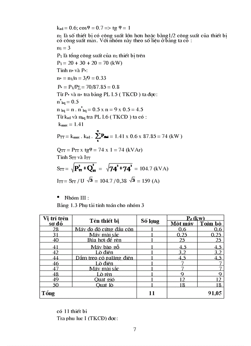 image for page Thiết kế mạng điện hạ áp cho phân xưởng sửa chữa cơ khí