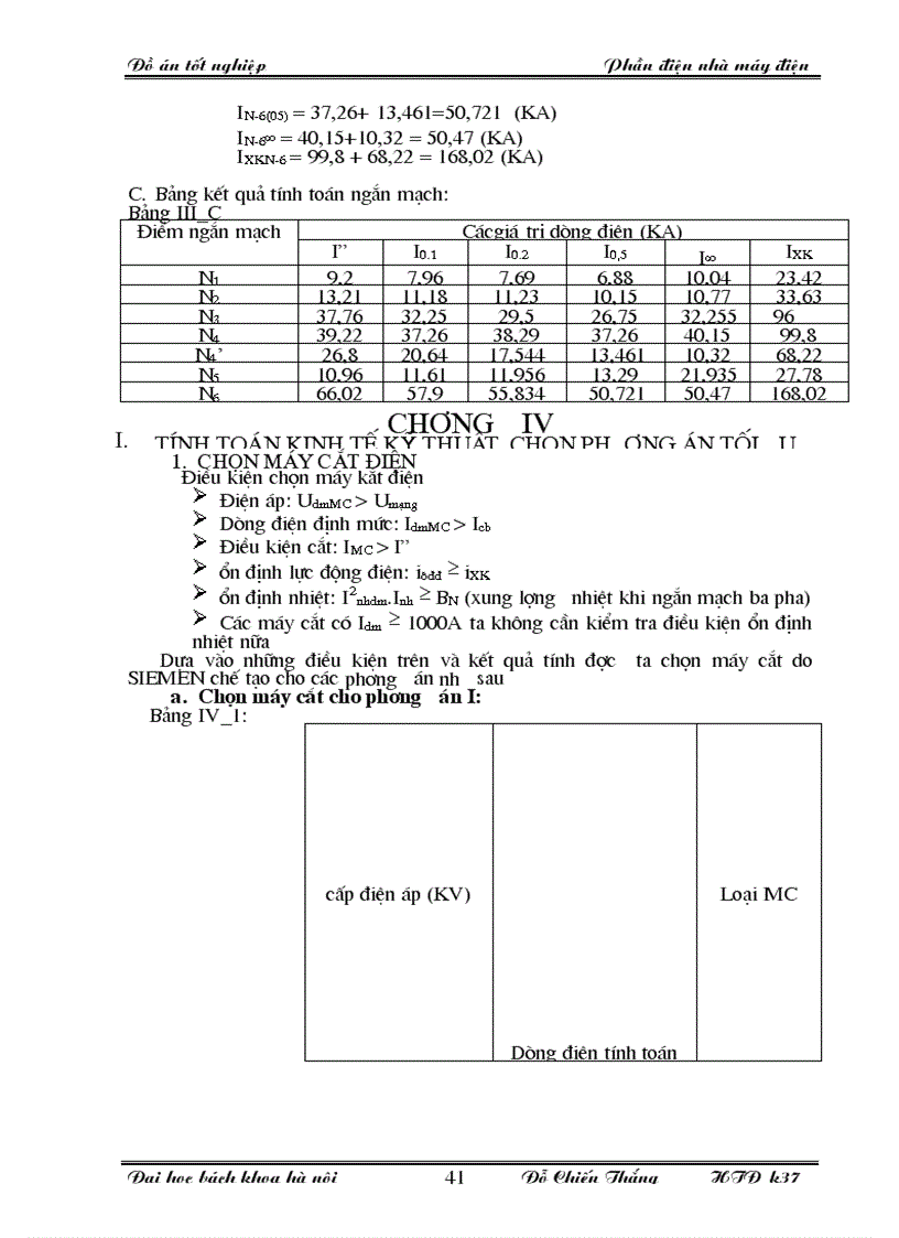 image for page Tính toán cân bằng công suất lựa chọn phương án nối dây