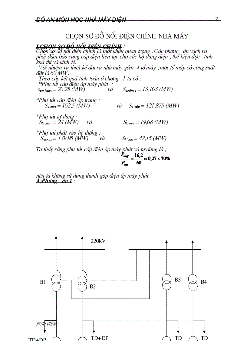 image for page Thiết kế phần điện trong nhà máy nhiệt điện gồm 4 tổ máy công suất mỗi tổ là 60 MW cấp điện cho phụ tải các cấp điện áp và phát vào hệ thống