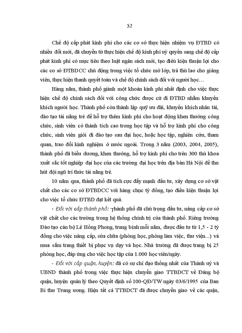 image for page Đào tạo bồi dưỡng công chức trong nền kinh tế thị trường ở nước ta qua thực tiễn ở thành phố Hà Nội