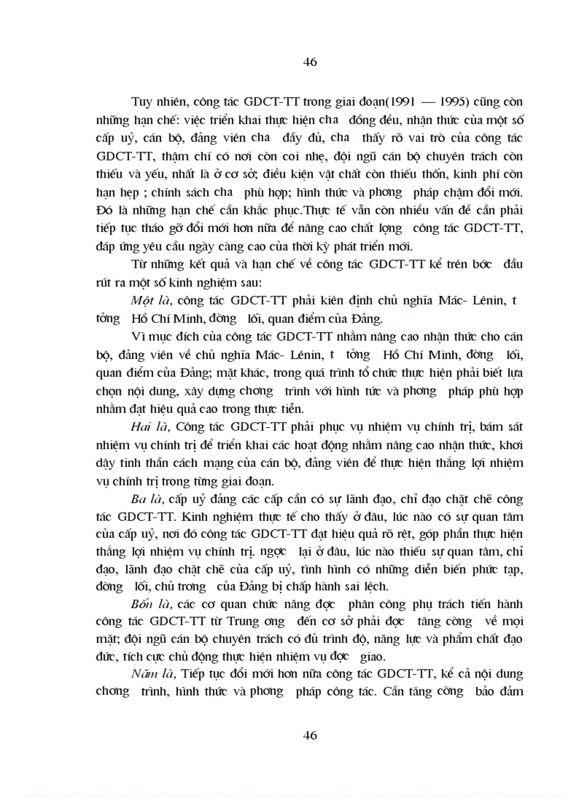 image for page Đảng Cộng sản Việt Nam lãnh đạo công tác giáo dục chính trị tư tưởng cho cán bộ đảng viên trong thời kỳ đổi mới 1991 2005