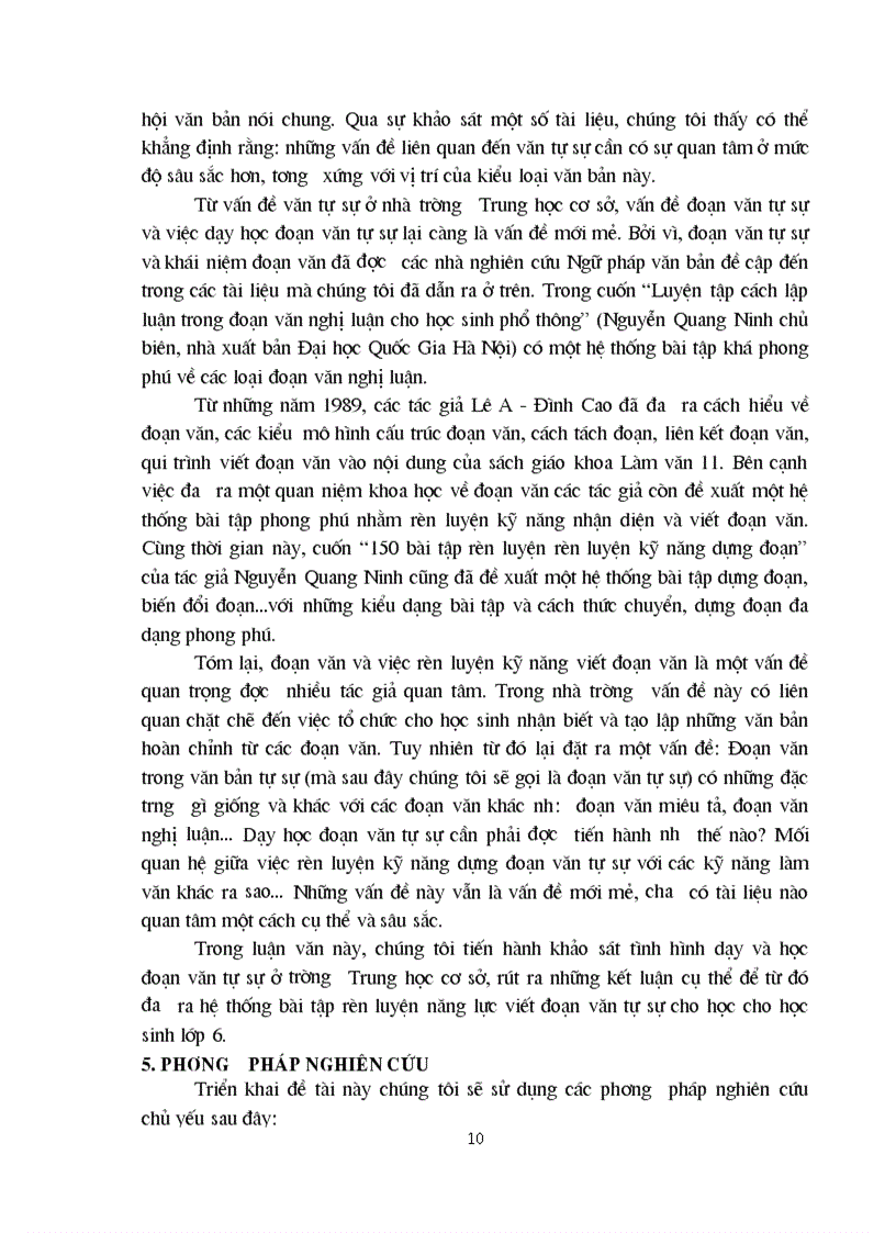 image for page Rèn luyện kỹ năng viết đoạn văn tự sự trong quá trình dạy văn bản tự sự cho học sinh lớp 6 Trung học cơ sở 1