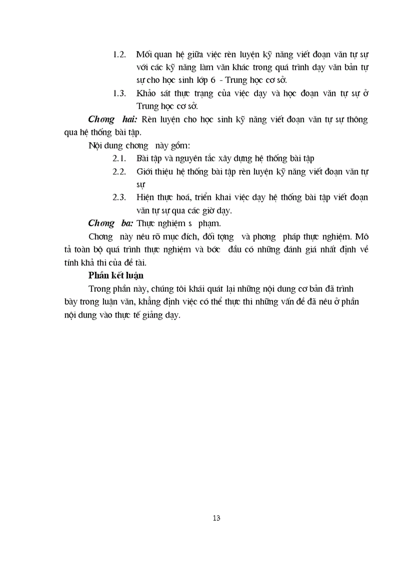image for page Rèn luyện kỹ năng viết đoạn văn tự sự trong quá trình dạy văn bản tự sự cho học sinh lớp 6 Trung học cơ sở 1