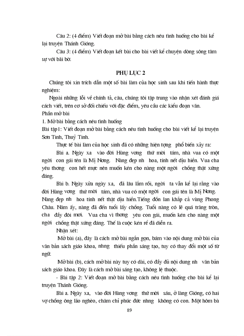 image for page Rèn luyện kỹ năng viết đoạn văn tự sự trong quá trình dạy văn bản tự sự cho học sinh lớp 6 Trung học cơ sở 1