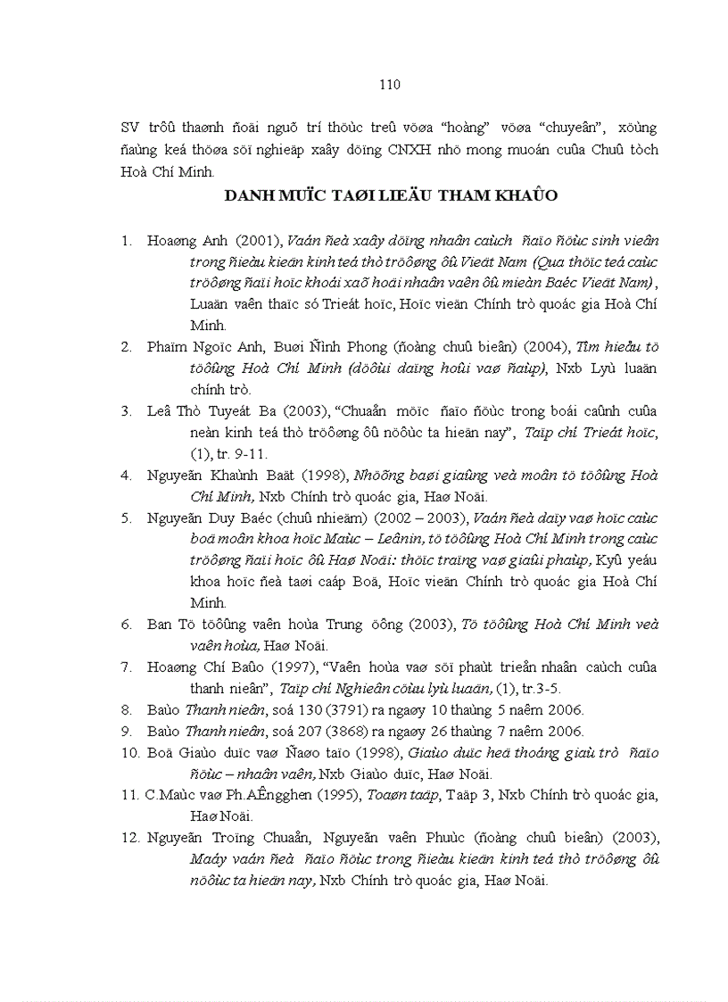 image for page Tư tưởng Hồ Chí Minh về giáo dục đạo đức lối sống cho thanh niên và vận dụng vào việc giáo dục sinh viên các trường đại học ở Thành phố Hồ Chí Minh hiện nay