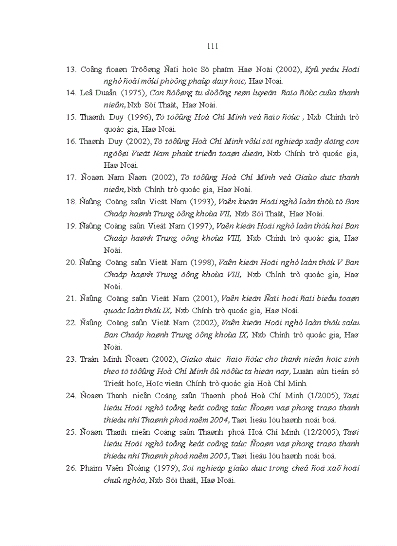 image for page Tư tưởng Hồ Chí Minh về giáo dục đạo đức lối sống cho thanh niên và vận dụng vào việc giáo dục sinh viên các trường đại học ở Thành phố Hồ Chí Minh hiện nay