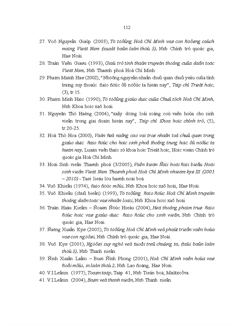 image for page Tư tưởng Hồ Chí Minh về giáo dục đạo đức lối sống cho thanh niên và vận dụng vào việc giáo dục sinh viên các trường đại học ở Thành phố Hồ Chí Minh hiện nay