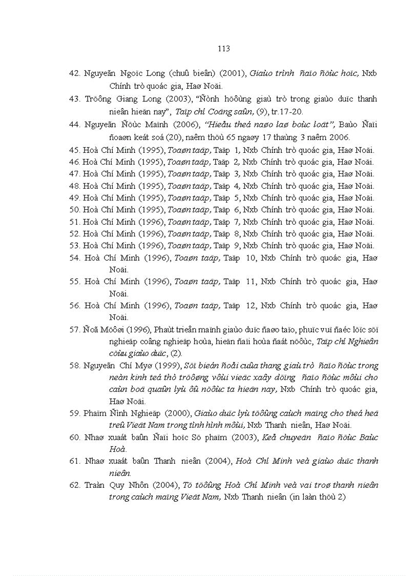 image for page Tư tưởng Hồ Chí Minh về giáo dục đạo đức lối sống cho thanh niên và vận dụng vào việc giáo dục sinh viên các trường đại học ở Thành phố Hồ Chí Minh hiện nay