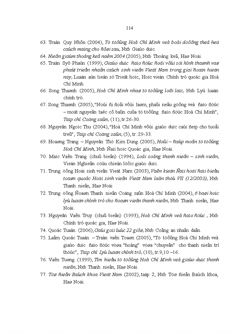 image for page Tư tưởng Hồ Chí Minh về giáo dục đạo đức lối sống cho thanh niên và vận dụng vào việc giáo dục sinh viên các trường đại học ở Thành phố Hồ Chí Minh hiện nay