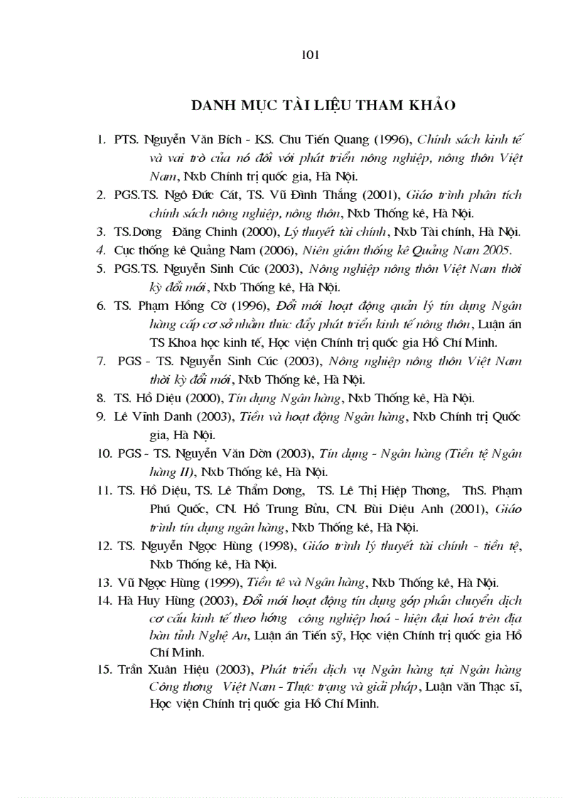 image for page Giải pháp nâng cao hiệu quả hoạt động tín dụng Ngân hàng Nông nghiệp và Phát triển Nông thôn Quảng Nam đối với lĩnh vực nông nghiệp nông thôn 1