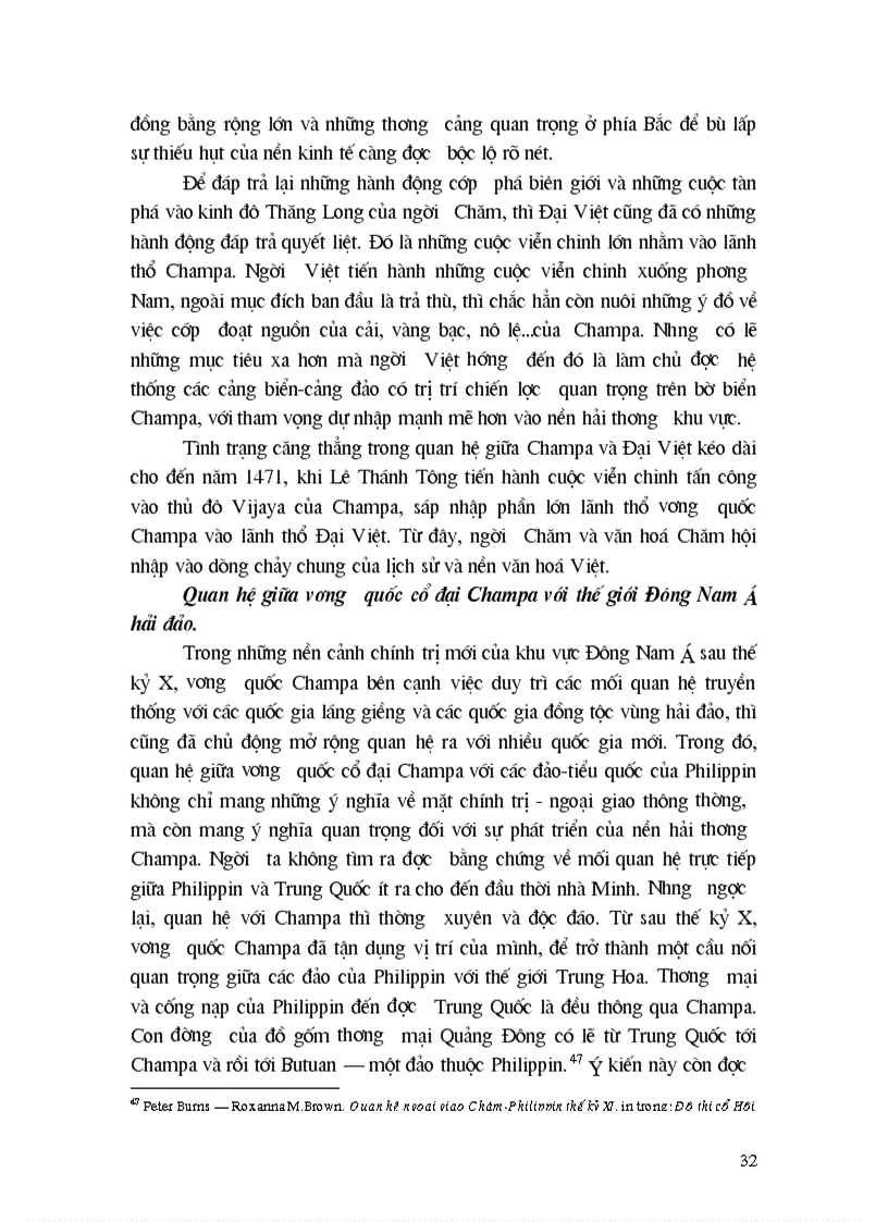 image for page Quan hệ giữa vương quốc cổ CHAMPA với các quốc gia trong khu vực từ đầu đến thế kỷ XV