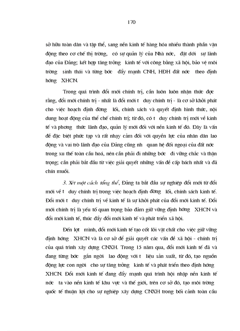 image for page Mối quan hệ biện chứng giữa đổi mới kinh tế và đổi mới chính trị ở nước ta hiện nay