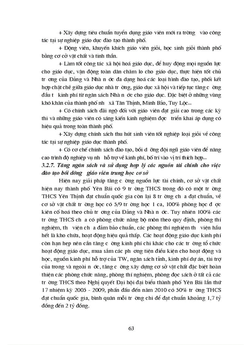 image for page Quy hoạch phát triển đội ngũ giáo viên trung học cơ sở Thành phố Yên Bái tỉnh Yên Bái đến năm 2015 1