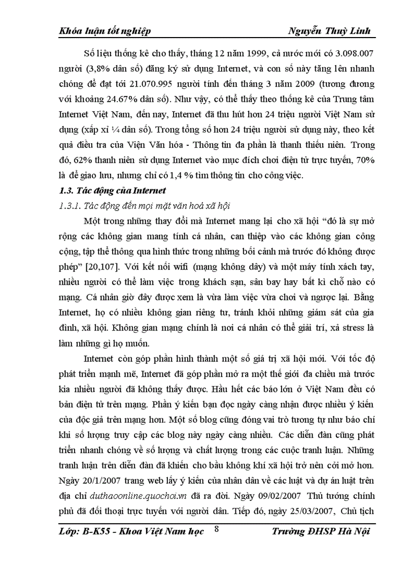 image for page Internet với hoạt động giao tiếp của thanh niên hiện nay 1