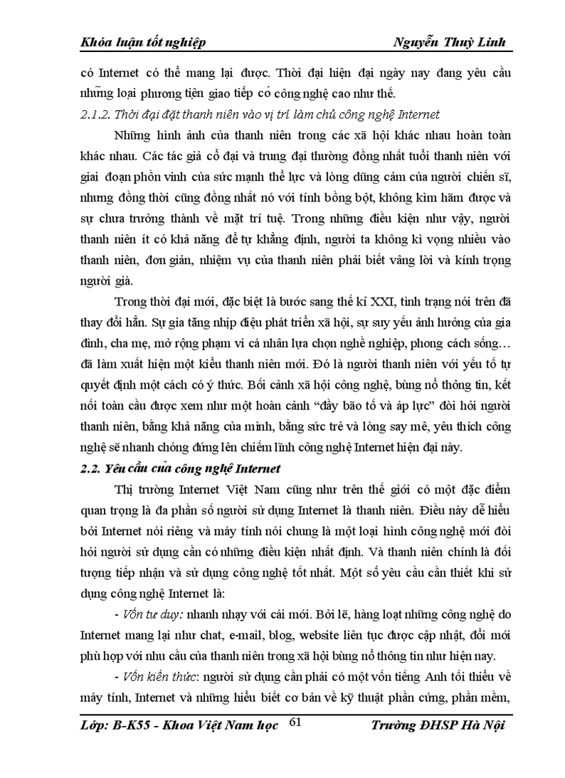 image for page Internet với hoạt động giao tiếp của thanh niên hiện nay 1