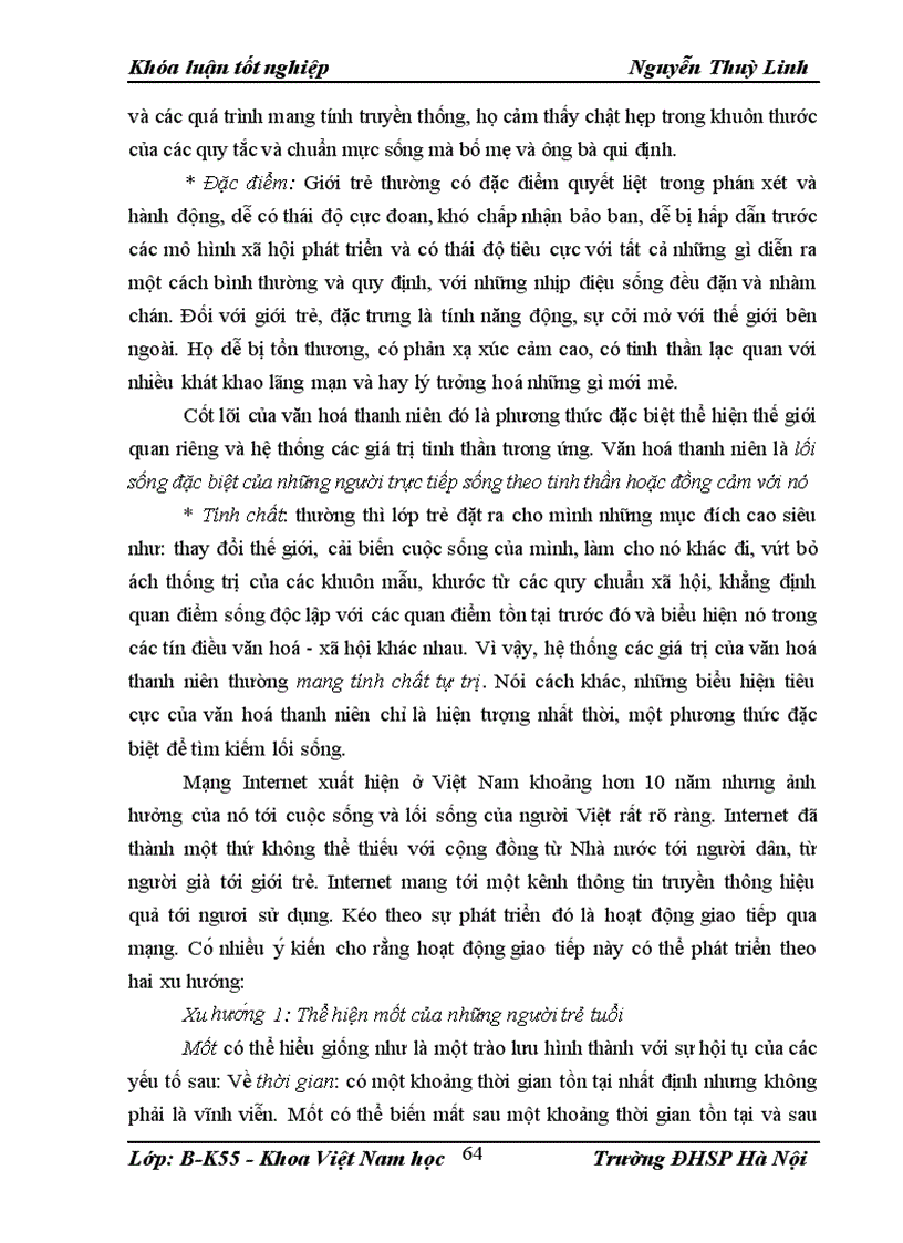 image for page Internet với hoạt động giao tiếp của thanh niên hiện nay 1