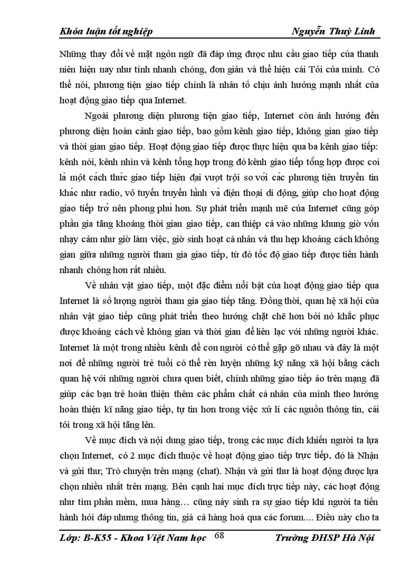 image for page Internet với hoạt động giao tiếp của thanh niên hiện nay 1