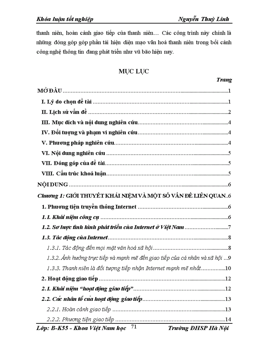 image for page Internet với hoạt động giao tiếp của thanh niên hiện nay 1