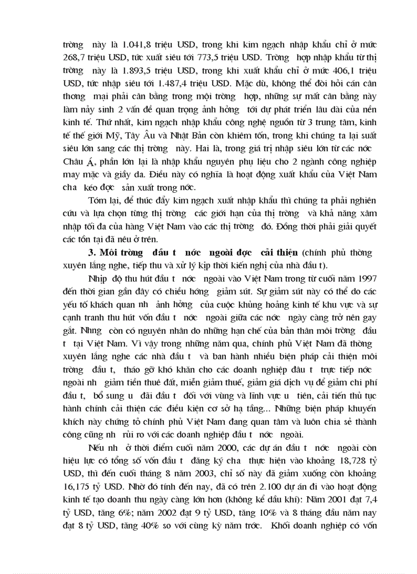 image for page Thực trạng của hoạt động kinh tế đối ngoại ở Việt Nam và các biện pháp tăng cường hoạt động kinh tế đối ngoại