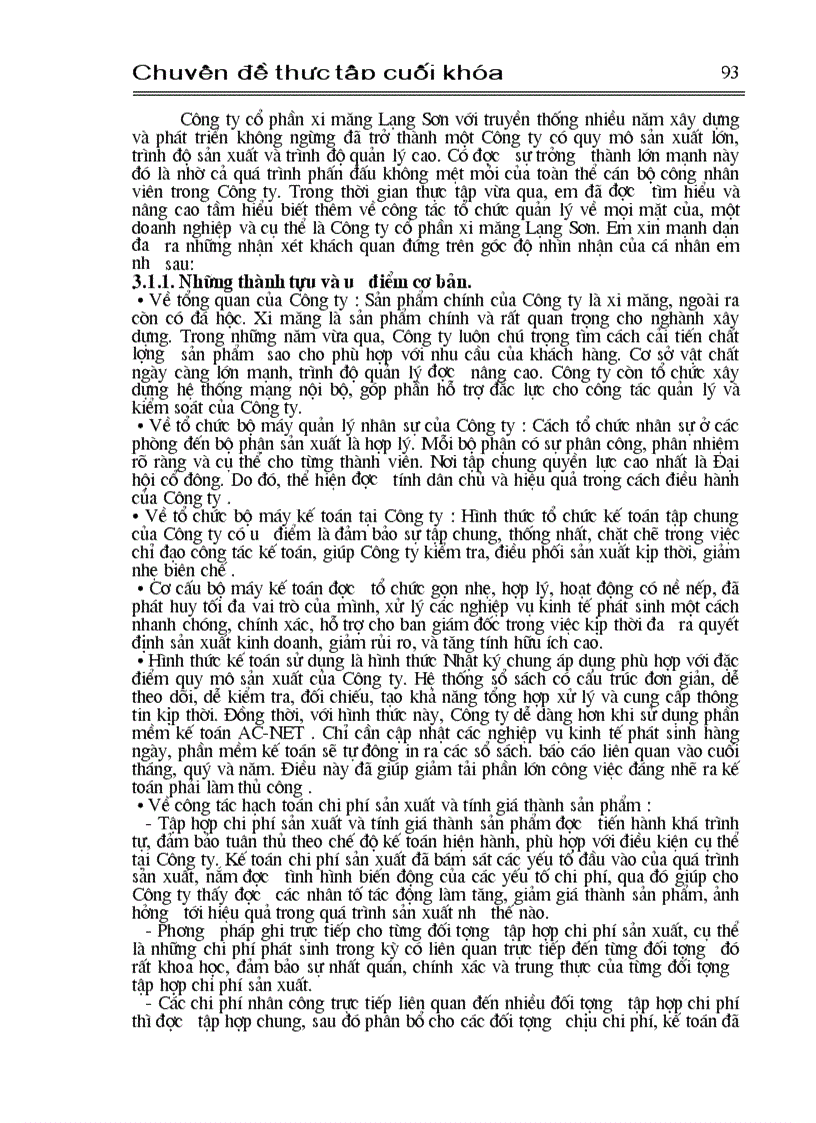 image for page Tổ chức công tác kế toán tập hợp chi phí sản xuất và tính giá thành sản phẩm ở công ty cổ phần xi măng Lạng Sơn