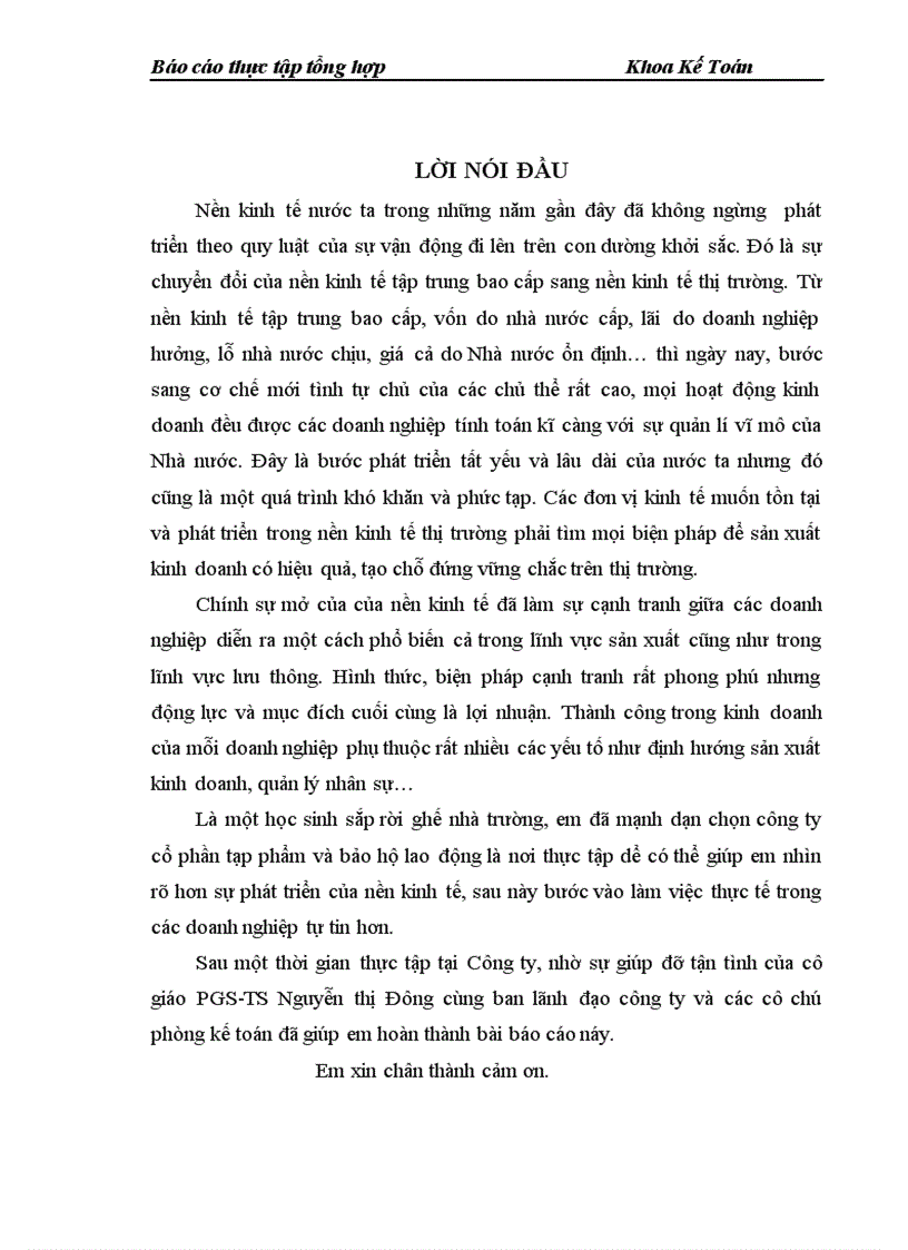 image for page Đánh giá thực trạng và một số ý kiến hoàn thiện quản lý và chế độ tổ chức kế toán tại Công ty Cổ phần Tạp phẩm và Bảo hộ lao động 1