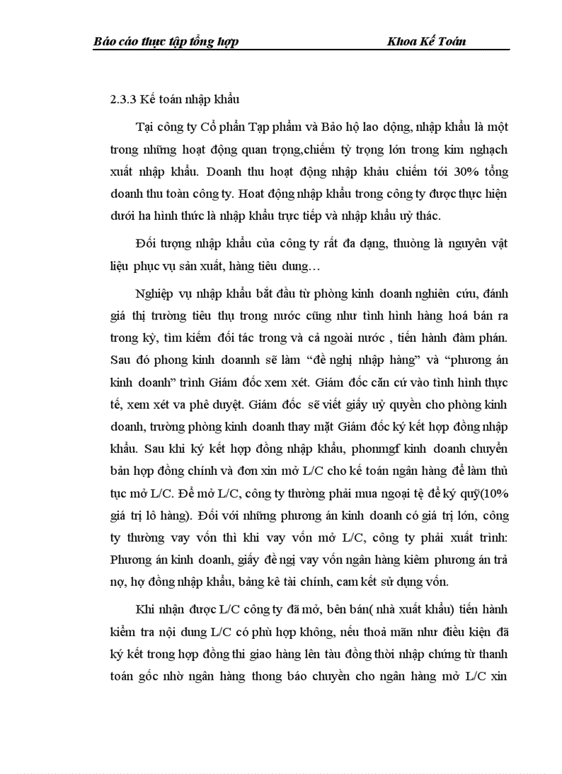 image for page Đánh giá thực trạng và một số ý kiến hoàn thiện quản lý và chế độ tổ chức kế toán tại Công ty Cổ phần Tạp phẩm và Bảo hộ lao động 1