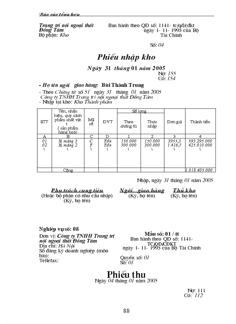 image for page Báo cáo tổng hợp về thực hành kế toán