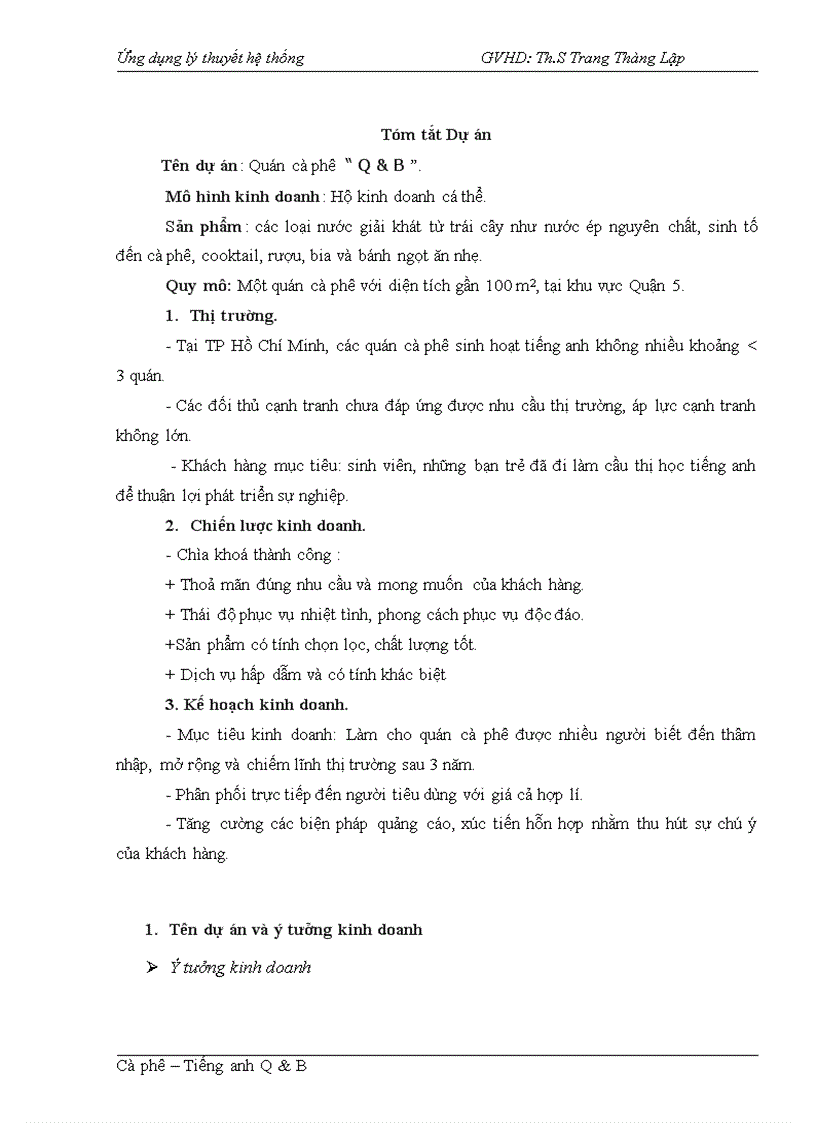 image for page Cà phê Tiếng anh Q B