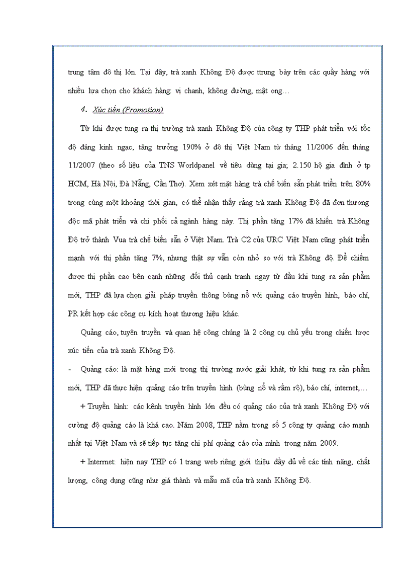 image for page Trà xanh Không Độ giải nhiệt cuộc sống