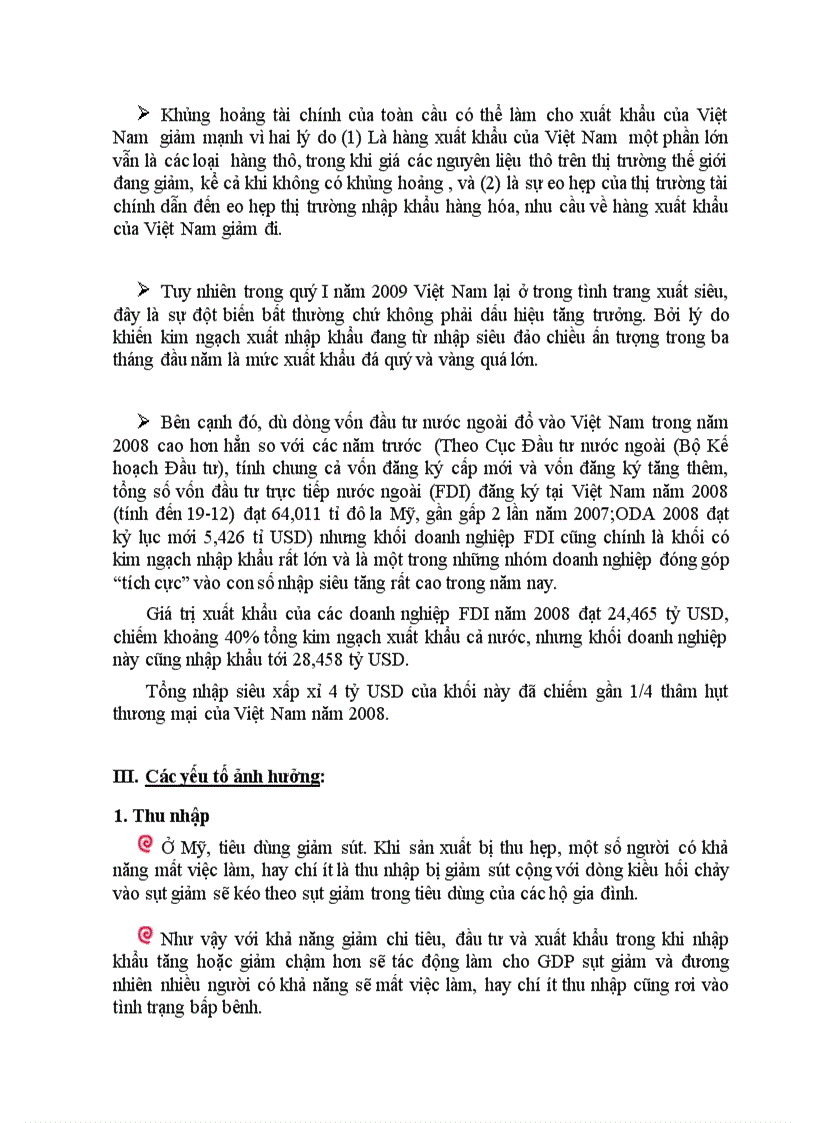 image for page Đánh giá tác động của cuộc khủng hoảng tài chính toàn cầu đến cán cân tài khoản vãng lai của Việt Nam