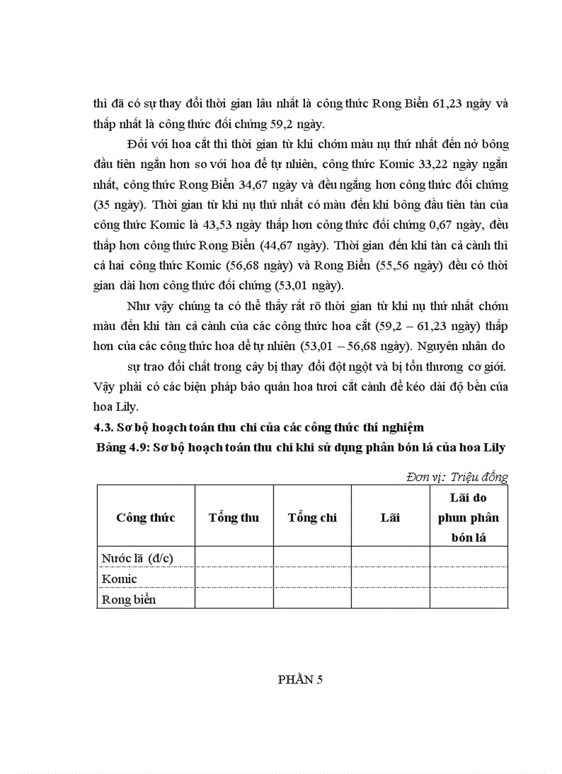 image for page Nghiên cứu ảnh hưởng của các loại phân bón lá đến khả năng sinh trưởng phát triển của Lily Sorbonne vụ Đông Xuân 2010 2011 tại Phia Đén Cao Bằng 1