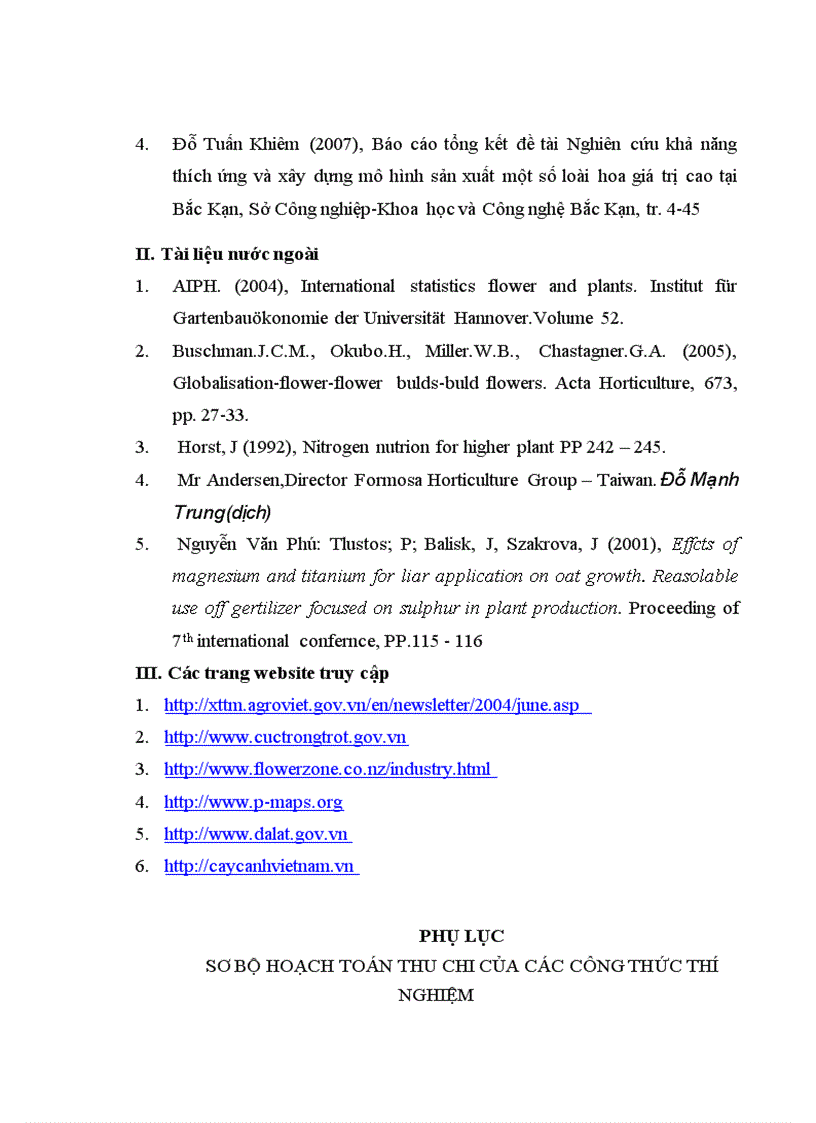 image for page Nghiên cứu ảnh hưởng của các loại phân bón lá đến khả năng sinh trưởng phát triển của Lily Sorbonne vụ Đông Xuân 2010 2011 tại Phia Đén Cao Bằng 1