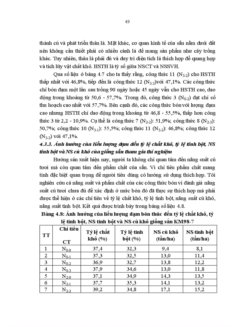 image for page Nghiên cứu ảnh hưởng của liều lượng đạm bón thúc cho giống sắn KM98 7 tại trường Đại học Nông lâm Thái Nguyên