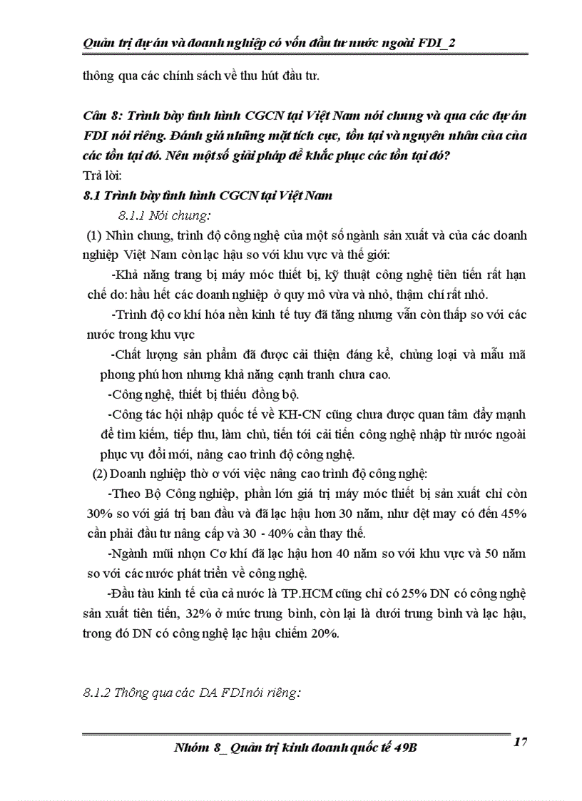 image for page Quản trị dự án và doanh nghiệp có vốn đầu tư nước ngoài FDI